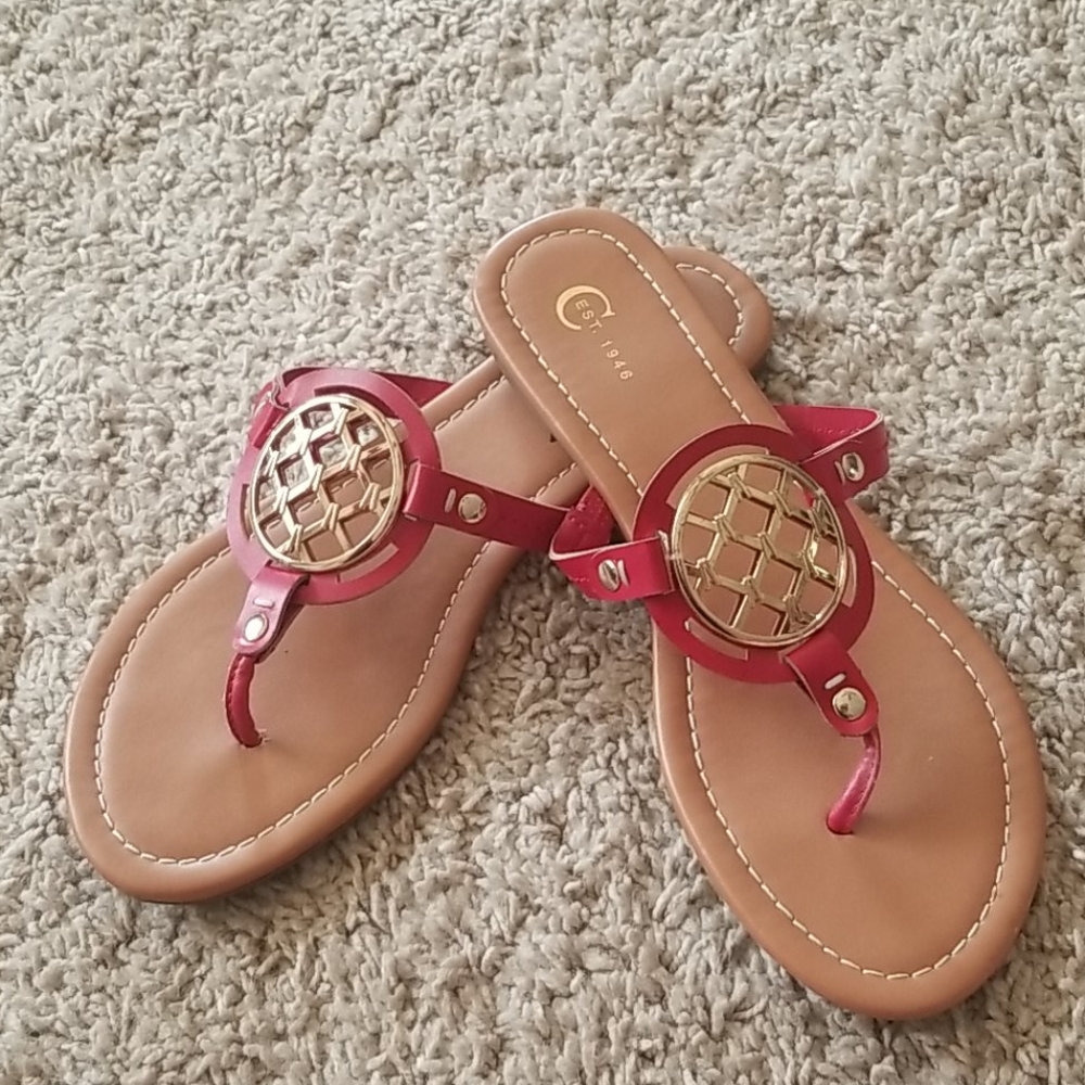 Cato Red Sandals